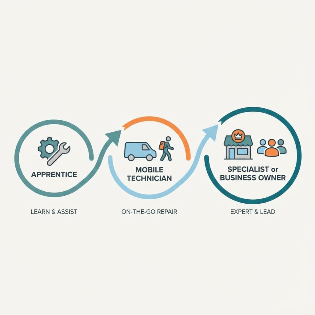 Locksmith career path progression chart