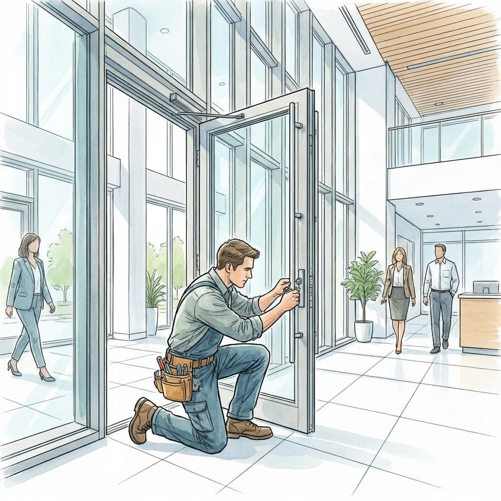 Commercial locksmithing